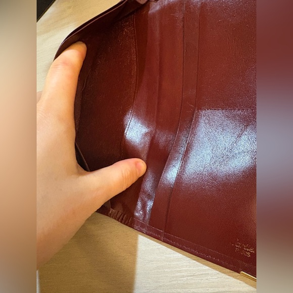 Cartier Burgundy Leather Wallet - Picture 6 of 12